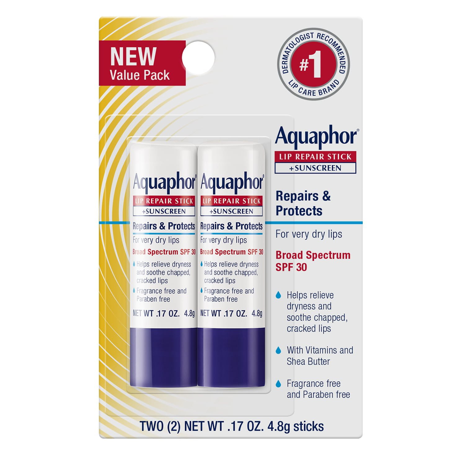 Aquaphor lip outlet repair stick